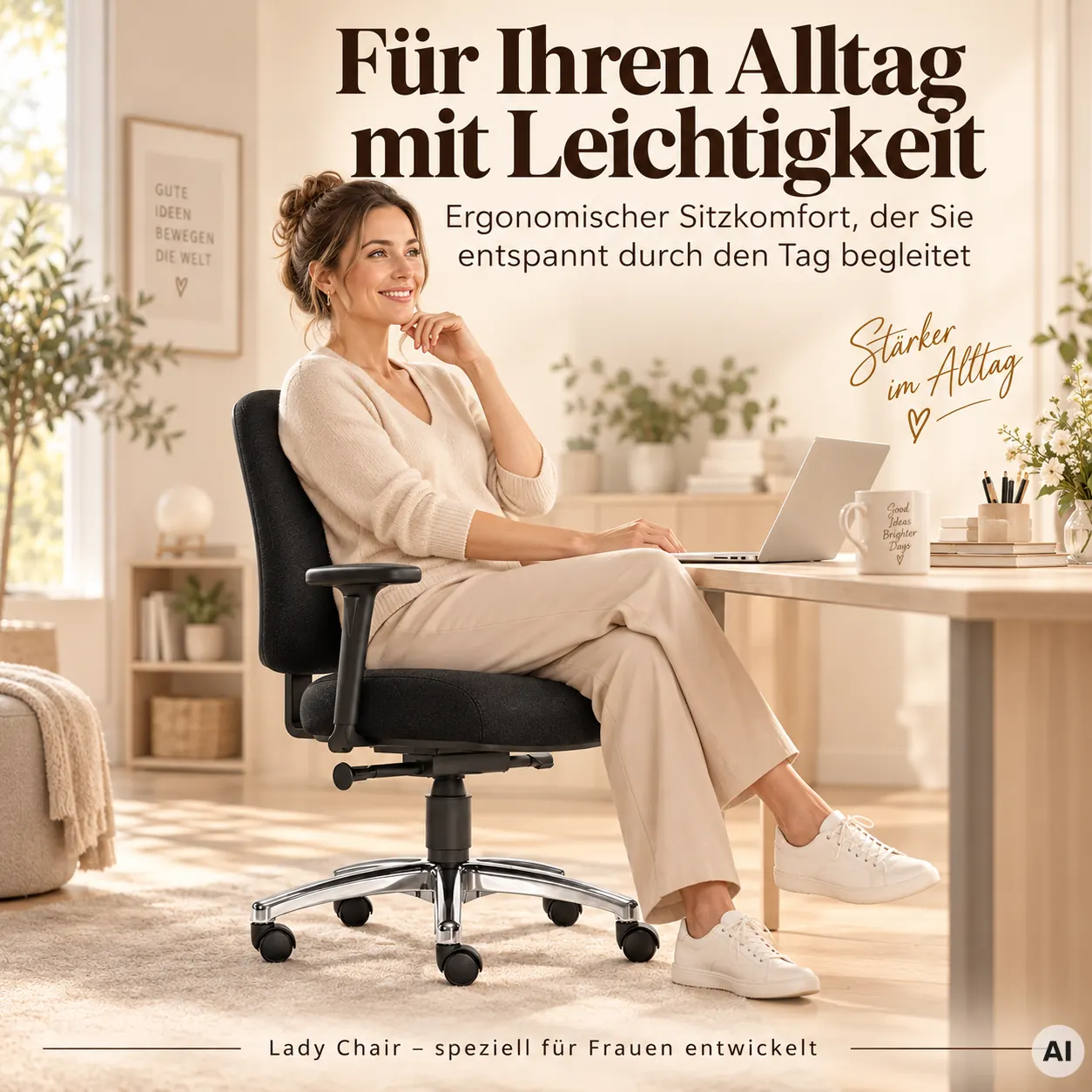 Lady Chair - Bürostuhl speziell für Frauen
