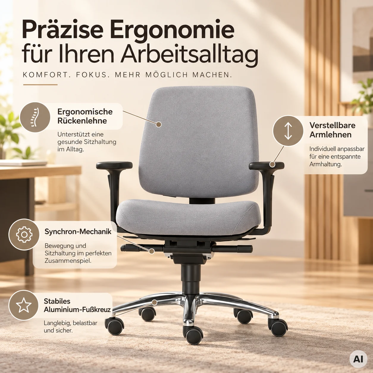 Spirit S - Hochwertiger Profi Drehstuhl