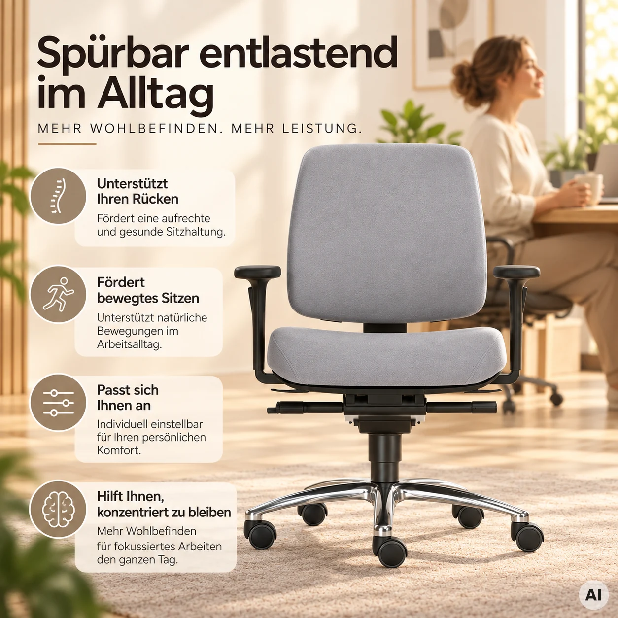 Spirit S - Hochwertiger Profi Drehstuhl